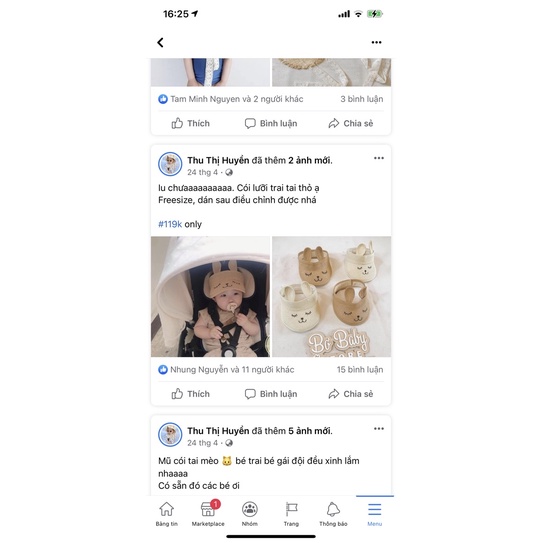 Mũ cói tai thỏ cho bé