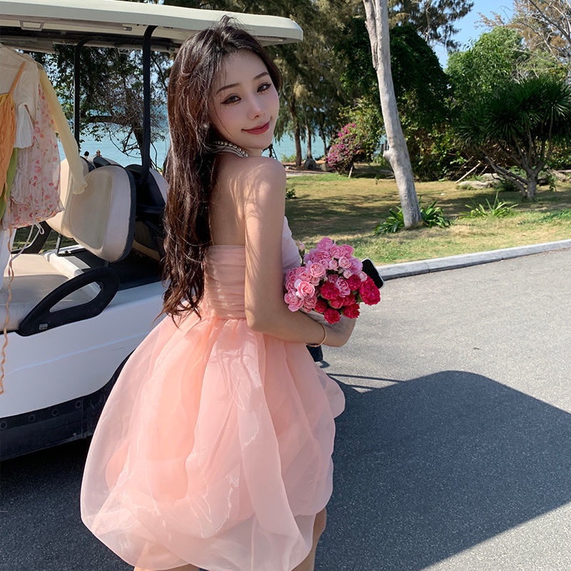 Đầm Ống Phồng Ngắn Thời Trang Mùa Hè Dễ Thương Dành Cho Bé Gái