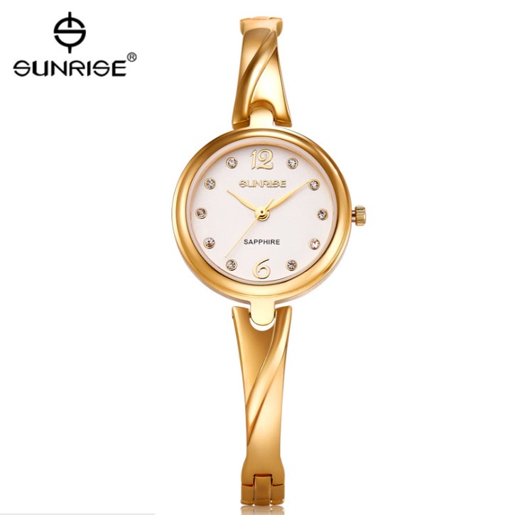 Đồng hồ nữ Sunrise SL711SWA và SL717SWA siêu mỏng kính Sapphire chống xước chống nướ