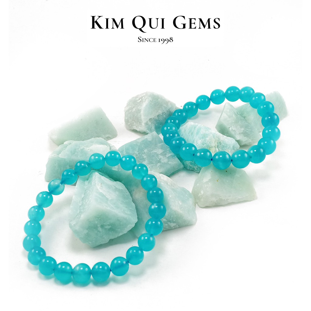 [Kim Qui Gems] Vòng tay Amazonite Phong Thủy