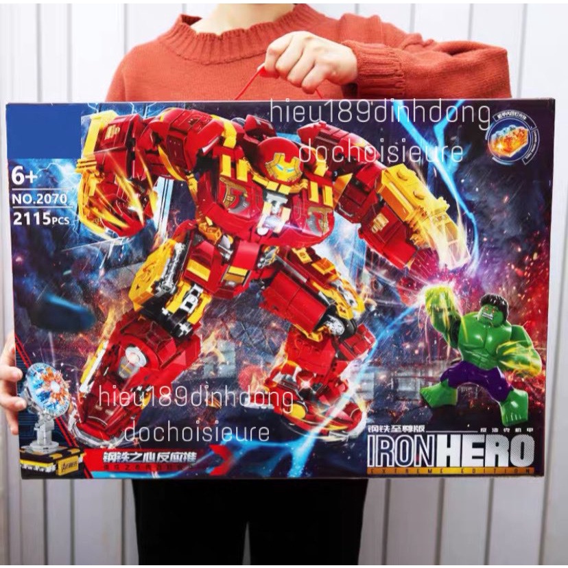 Lắp ráp xếp hình Bộ giáp người sắt Hulbuster DLP5001