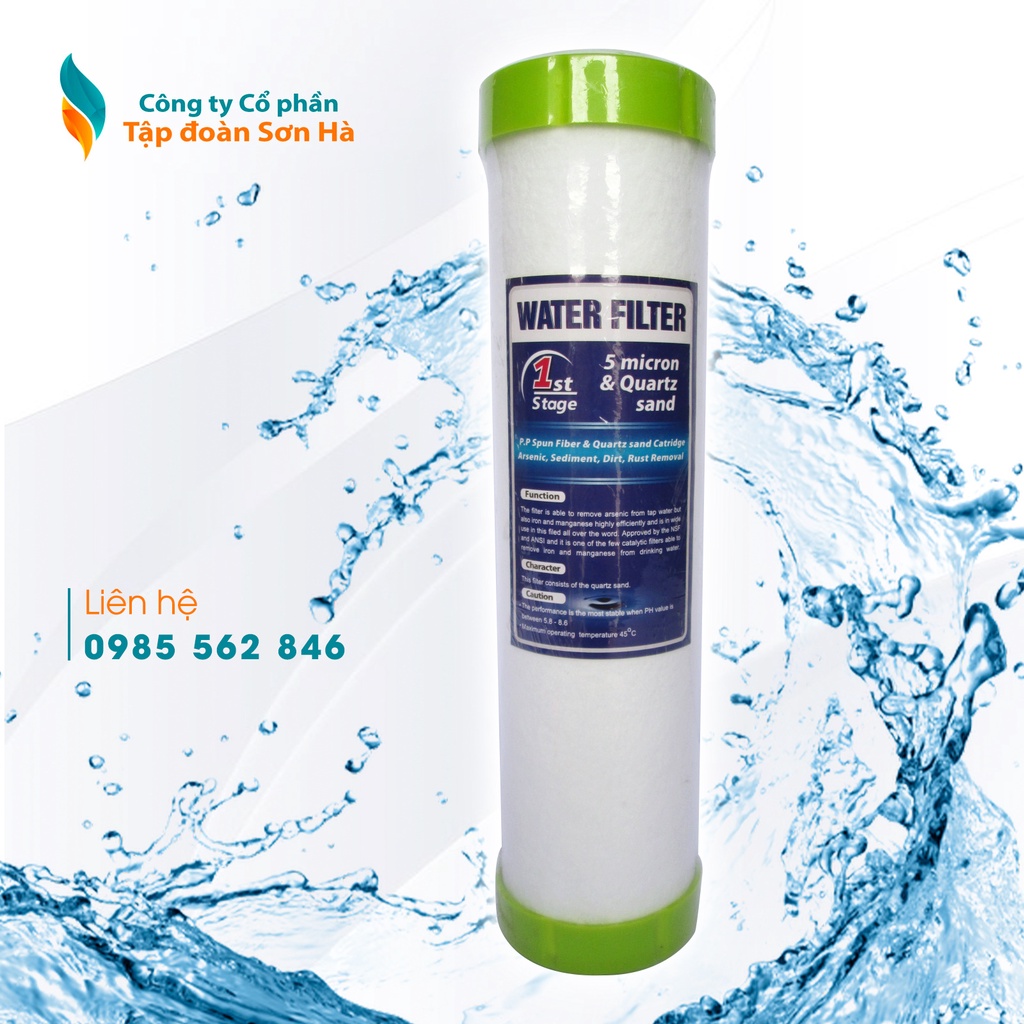 Combo 5 lõi lọc nước số 1 chính hãng Sơn Hà - Dùng cho tất cả các dòng máy