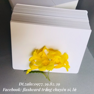 15x21cm thẻ flashcard TRẮNG BO GÓC SIÊU DÀY