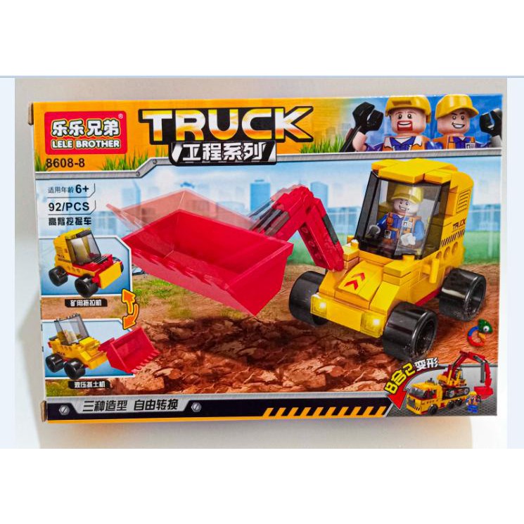 lego lắp ghép máy xúc lật 92 chi tiết