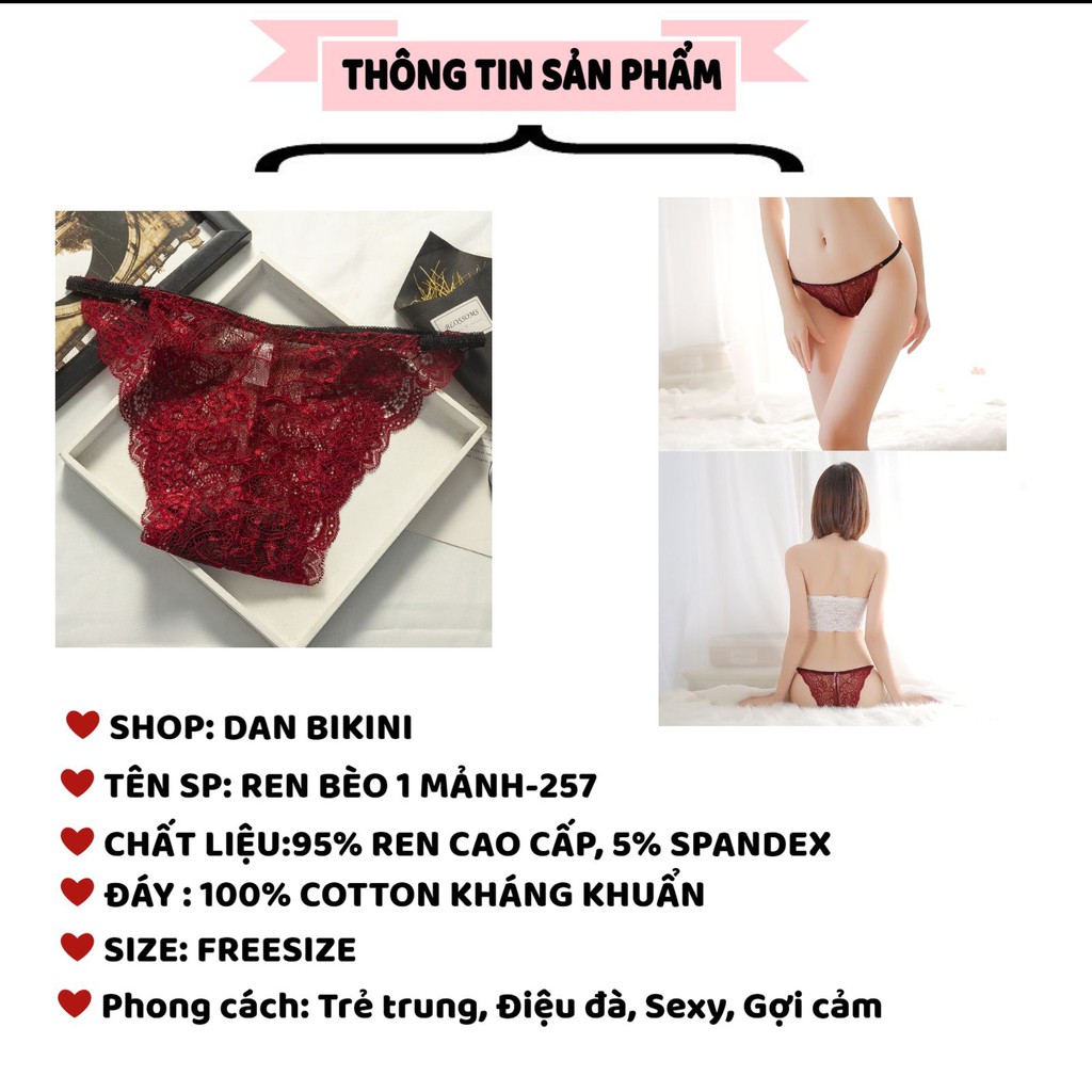 Quần Lót Nữ ❤️FREESHIP❤️Quần Lót Ren cao cấp mềm mại kháng khuẩn ❤️Quần Lót Thiết kế ren phối hoa viền bèo mẫu 257 | BigBuy360 - bigbuy360.vn