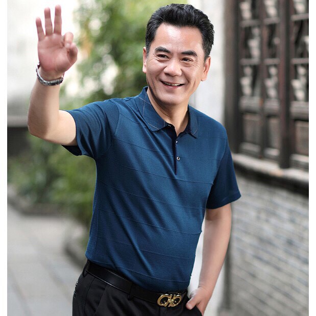 Áo phông có cổ cho ông , cho bố / Áo phông nam trung niên