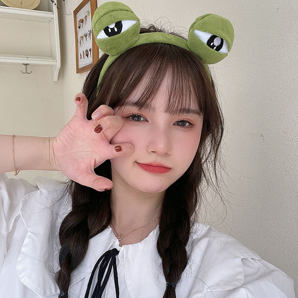 Băng đô cài tóc bản rộng họa tiết hoạt hình phong cách Hàn Quốc dễ thương cho nữ