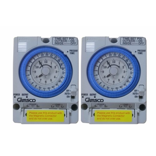 Bộ 2 Timer Camsco 24h (Rơ le thời gian 24h camsco) - kèm pin