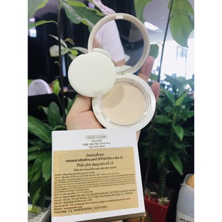 Phấn Phủ Siêu Mịn Innisfree Mineral Ultrafine Pact SPF25/PA++ tem phụ tiếng việt chính hãng