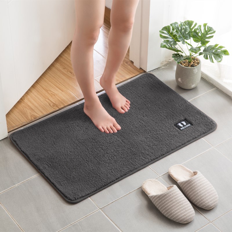 Thảm lót sàn Chống Trượt Thấm Hút Tốt Màu Sắc Đơn Giản