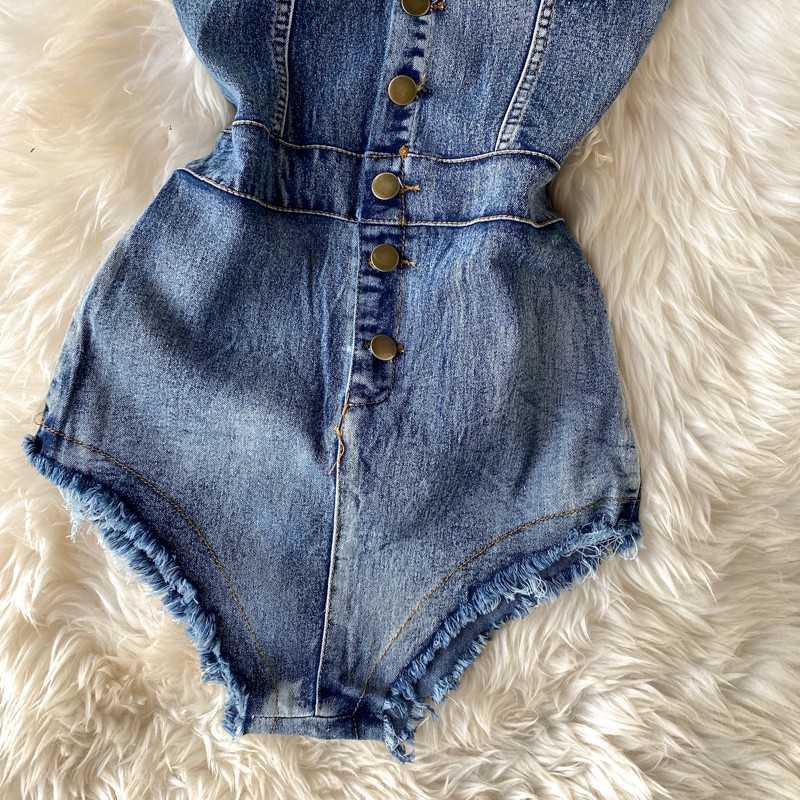 Playsuit denim cup ngực sexy | BigBuy360 - bigbuy360.vn