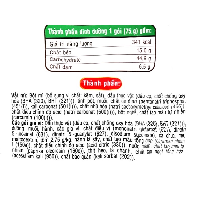 [Tân Phú] 1 gói Mì xào khô Hảo Hảo vị tôm xào chua ngọt gói 75g | BigBuy360 - bigbuy360.vn