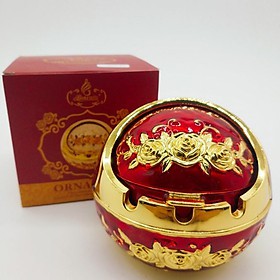 [Sỉ] Combo gạt tàn, hộp giấy, ống tăm màu đỏ hợp kim mạ vàng sang trọng phong cách Châu Âu đẹp