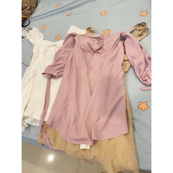 Đầm chushopee bẹt vai