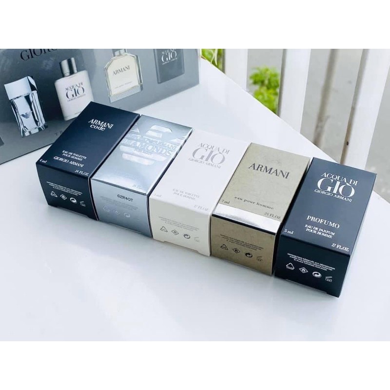Set Nước hoa Nam ARMANl 5 chai x 5ml