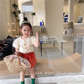 Set Áo Lửng Phối Quần Cam Hot Hit Bé Gái