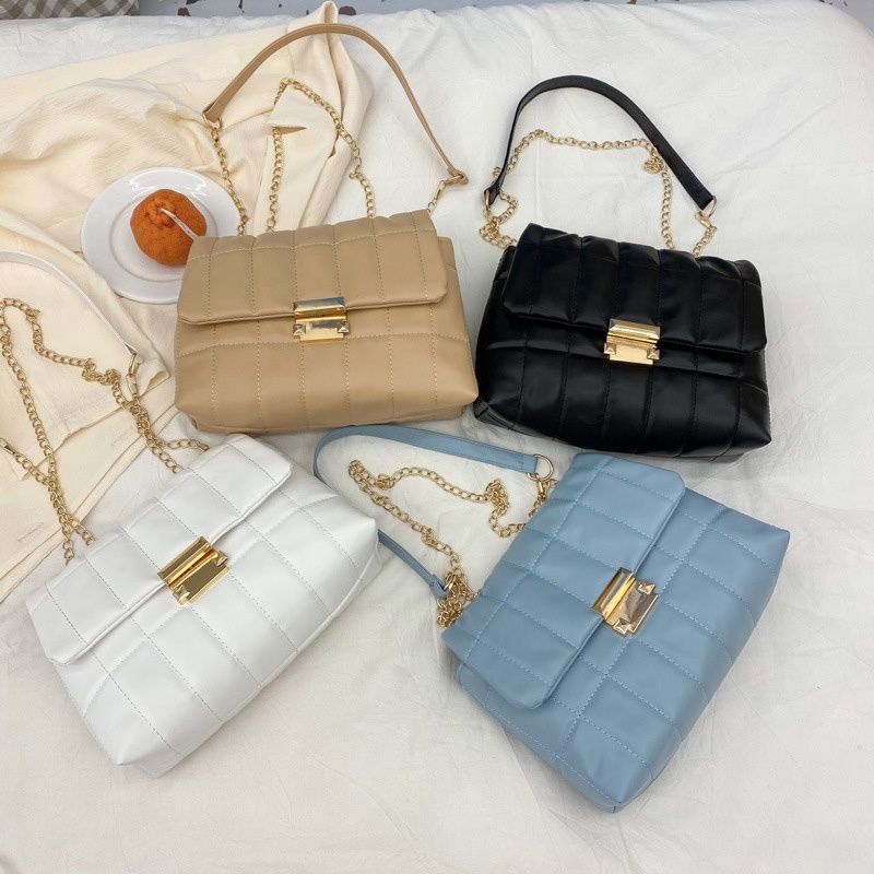 Túi Đeo Chéo Vai Bằng Da Mềm Kiểu Vuông Thời Trang Sành Điệu Cho Nữ