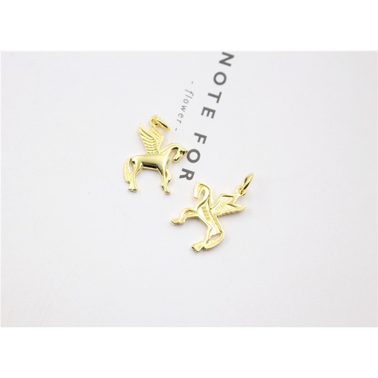 Charm bạc móc treo ngựa kỳ lân có cánh - Charm Bạc 925 - Mã CB175