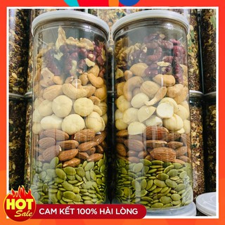 500g Hạt mix (5 loại hạt: hạnh nhân, macca, óc chó,hạt điều, bí)