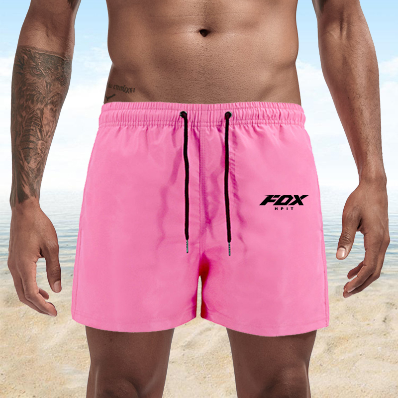 Fox Shorts Men's Casual Sports Short Pant Summer Beach Surf Drawstring Shorts Gym Fitness Running Sport Short S-4Xl