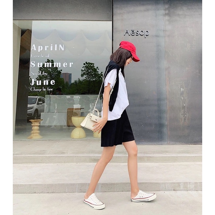 Quần short nữ taobao, quần đùi quảng châu nữ xếp ly dáng suông cạp cao thoải mái dễ mặc phong cách style ulzzang Q54 | BigBuy360 - bigbuy360.vn