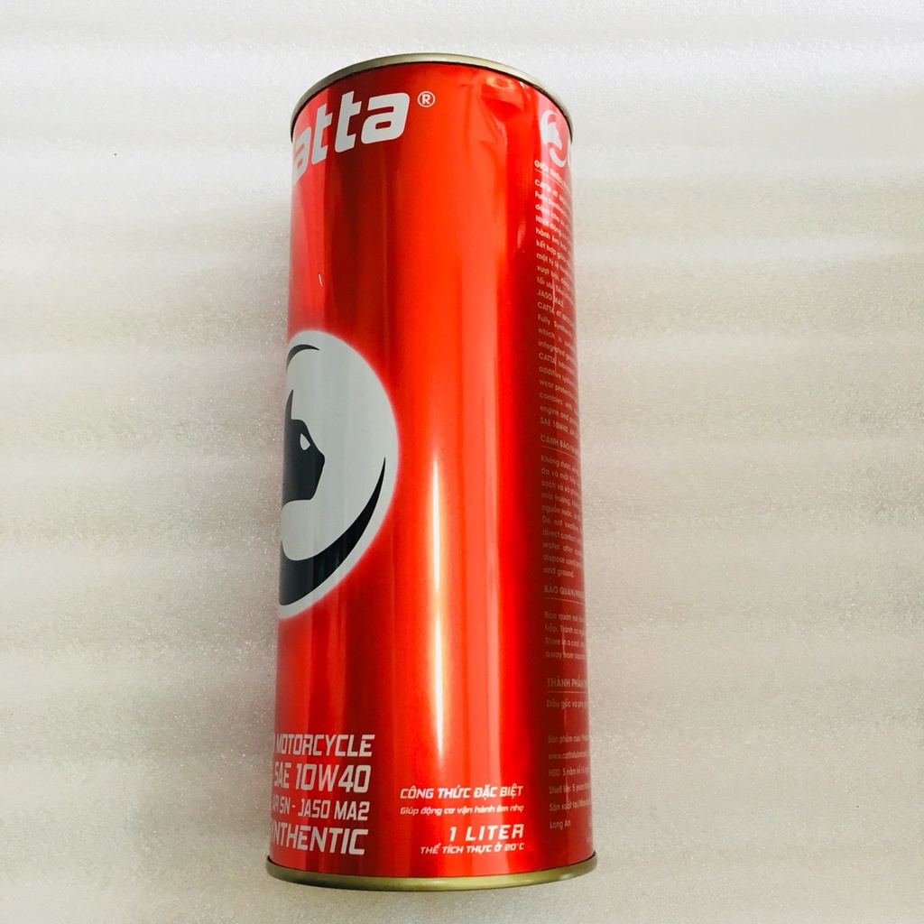 Nhớt Xe Số 4 thì CATTA 10W40 Fully Synthetic 1 Lít
