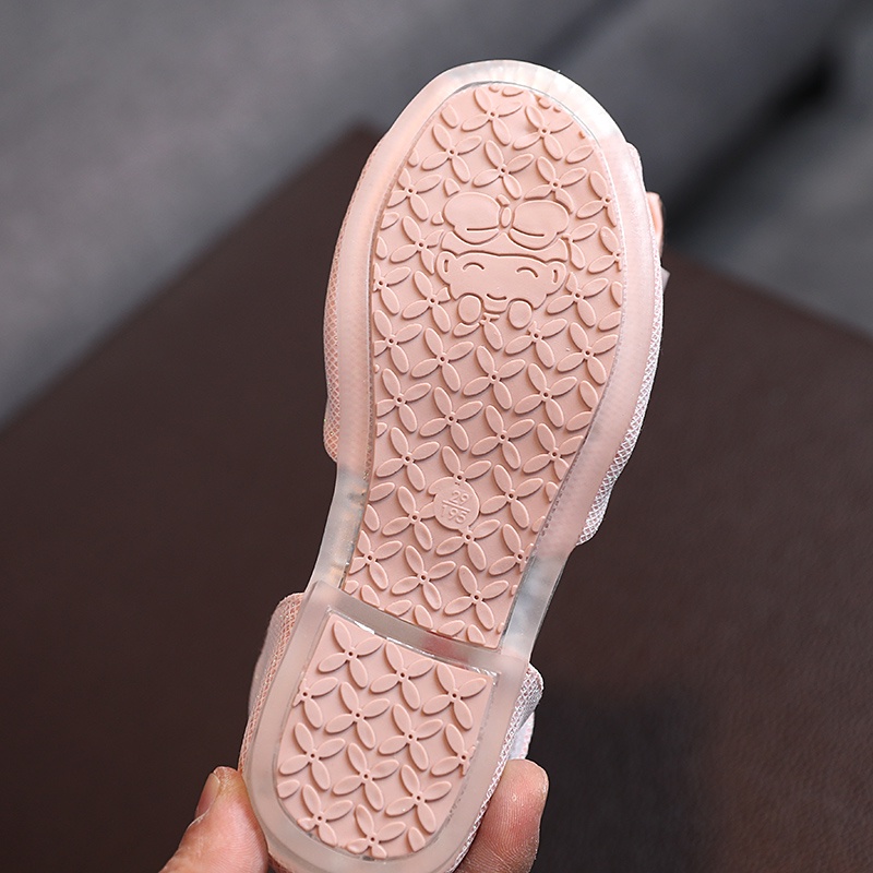 Giày Đế Mềm Hở Ngón Chống Trượt Cho Bé Gái Từ 2-8 Tuổi