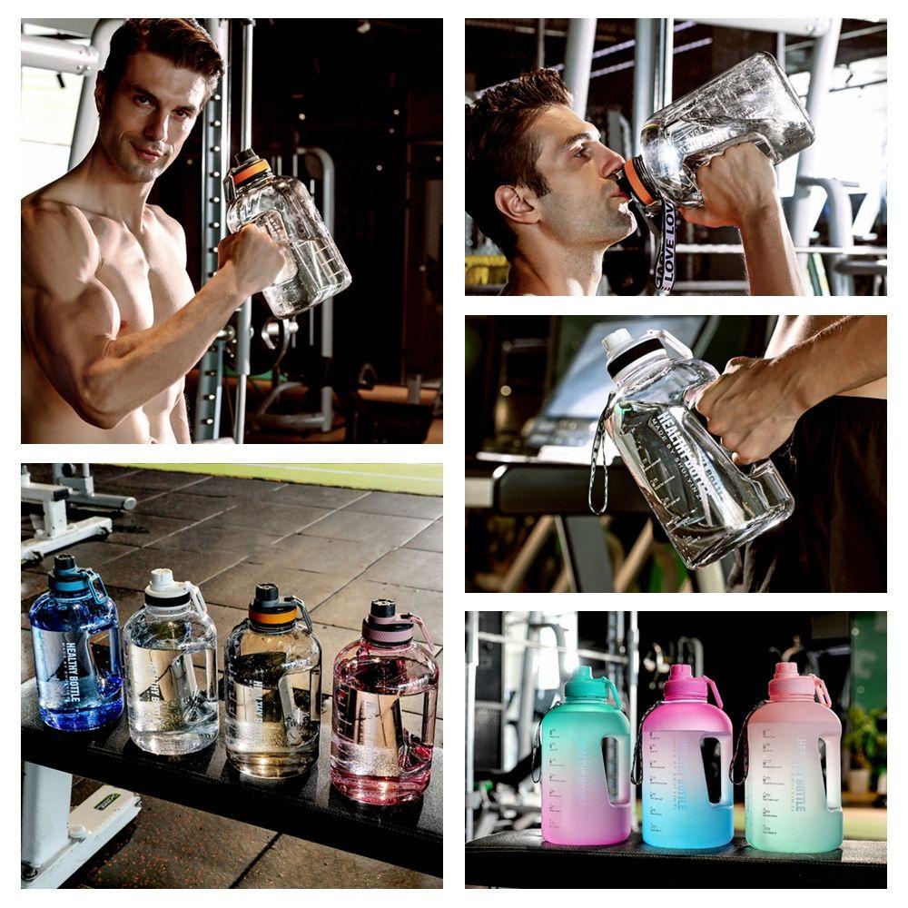 KUNHEV Bình Nước Dung Tích Lớn Có Tay Cầm Tiện Dụng Mang Theo Du Lịch Cắm Trại