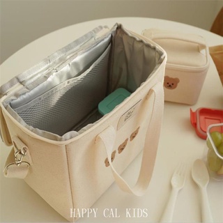 Túi giữ nhiệt thêu hình gấu Hàn Quốc đa năng thời trang cho phụ nữ sau sinh