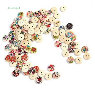 Set 100 cúc áo gỗ 2 lỗ chuyên dụng cho thợ làm đồ thủ công