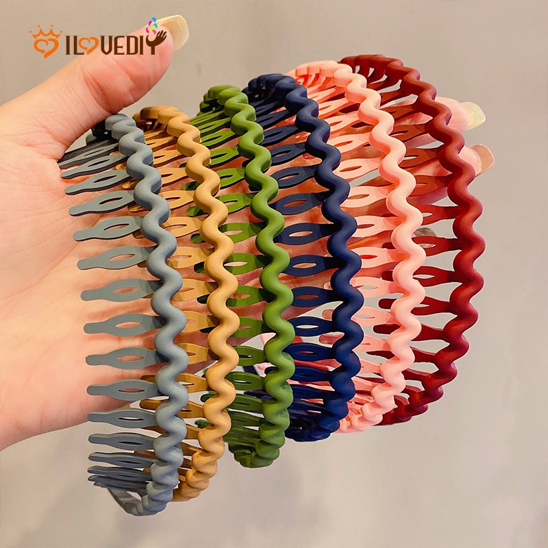 Băng Đô Rửa Mặt / Trang Điểm Rửa Mặt Màu Trơn Đơn Giản Chống Trượt Thời Trang Cho Nữ