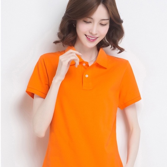 Áo POLO màu CAM - Áo phông Trơn Nam Nữ,ngắn tay có cổ,vải cao cấp không xù,co dãn 4 chiều. Nhận IN ẤN theo yêu cầu