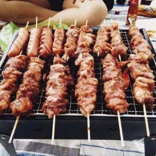 Bếp nướng than vuông