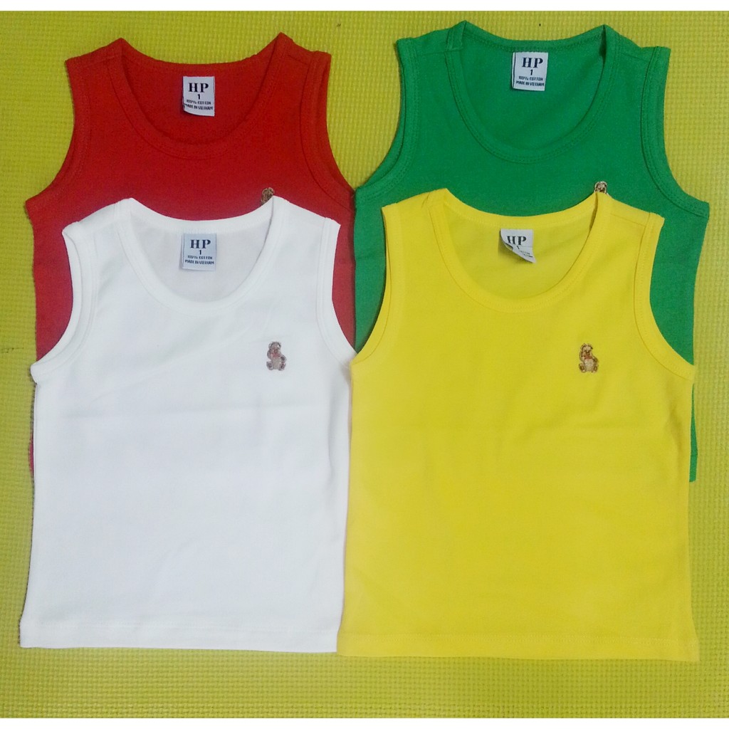 Áo thun 3 lỗ thêu gấu