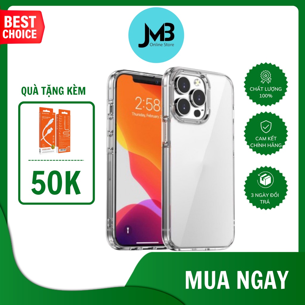 Ốp lưng điện thoại Likgus chất liệu PC cứng trong suốt,viền TPU mềm chống sốc, chống ố cho iP 12 / 12 Pro / 12 Pro Max