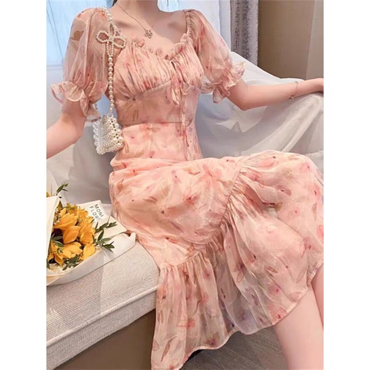 váy maxi hoa cao cấp hàng QC (V08)