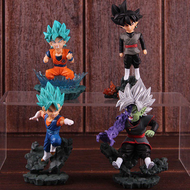 Set 4 mô hình đồ chơi nhân vật trong phim hoạt hình Dragon Ball