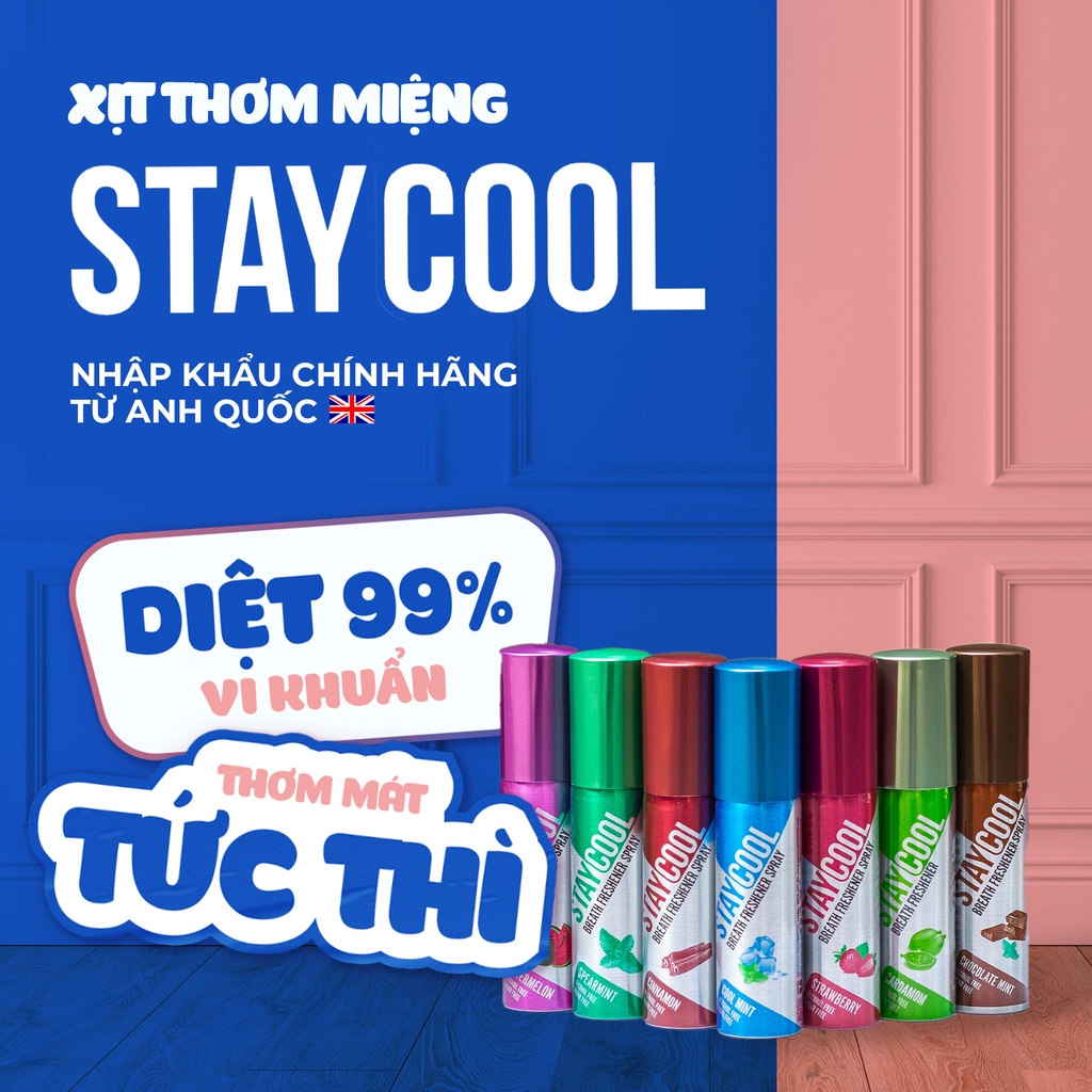 Xịt thơm miệng STAYCOOL cho nam, nữ