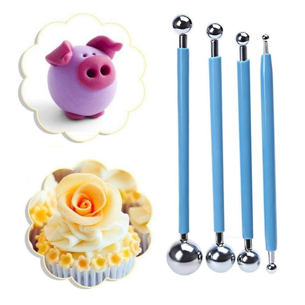 IVORY Bút Tạo Hình Trang Trí Bánh Kem / Đất Sét Bằng Thép Không Gỉ