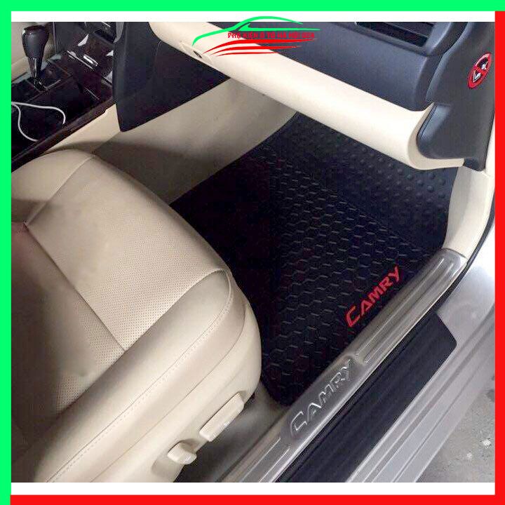 Thảm lót sàn cao su cho xe Camry 2019-2022 đúc liền hàng chuẩn theo xe chịu lực tốt