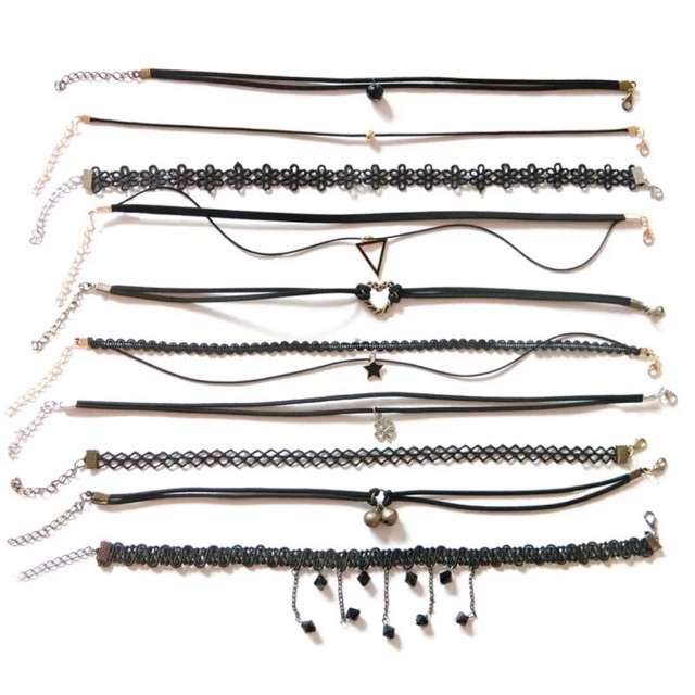 Vòng cổ đen CHOKER có 23 mẫu đẹp để chọn