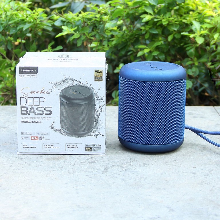 🌟CHÍNH HÃNG 🌟Loa bluetooth mini chống nước bass mạnh 10W pin trâu, xách tay hát karaoke REMAX RB-M56 , cắm thẻ nhớ