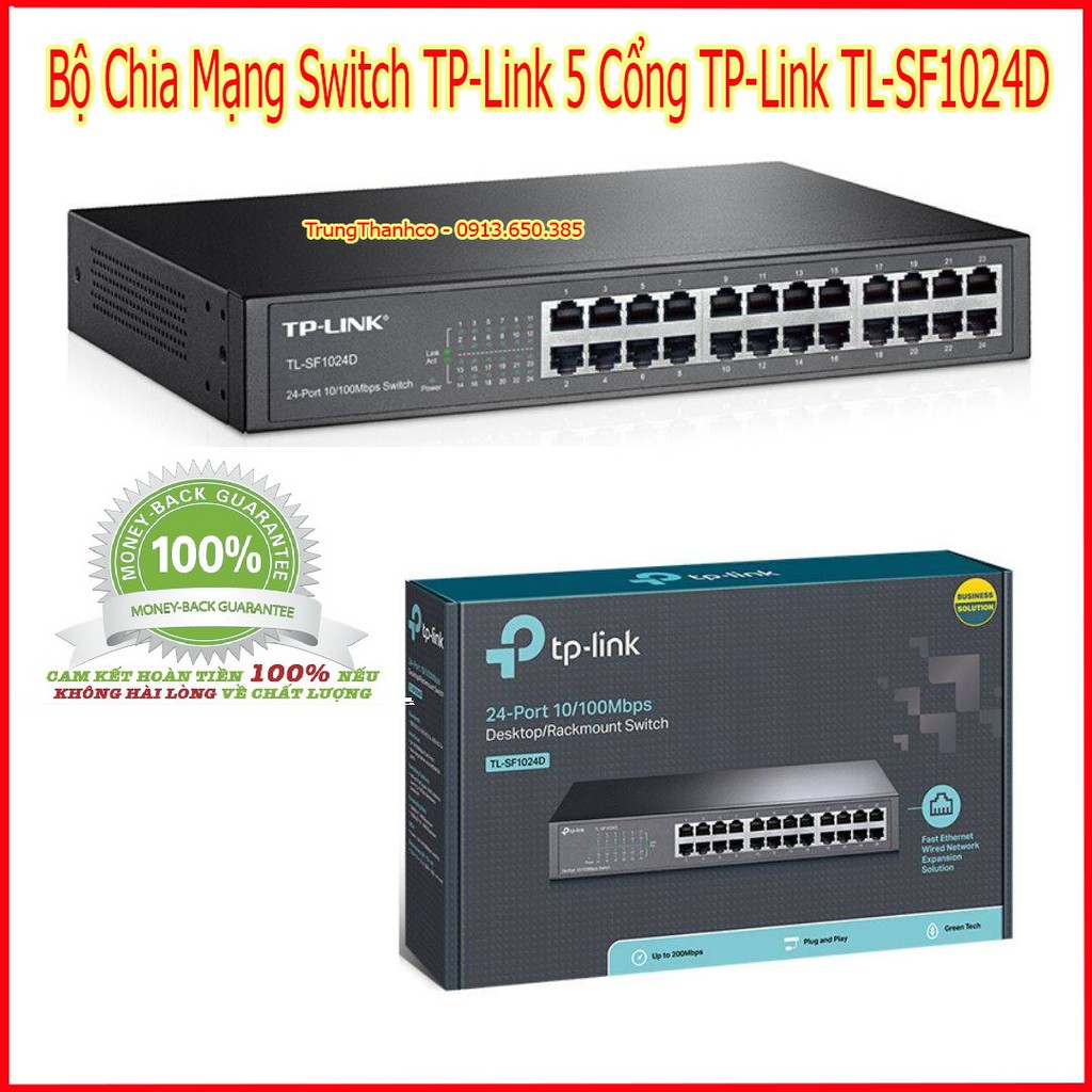 Thiết Bị Chia Mạng Switch TP-Link TL-SF1024D