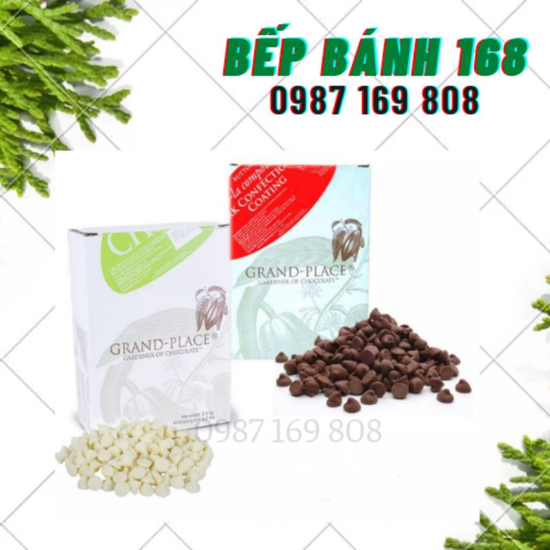 Socola chip màu nâu 100g Puratos /socola chip trắng