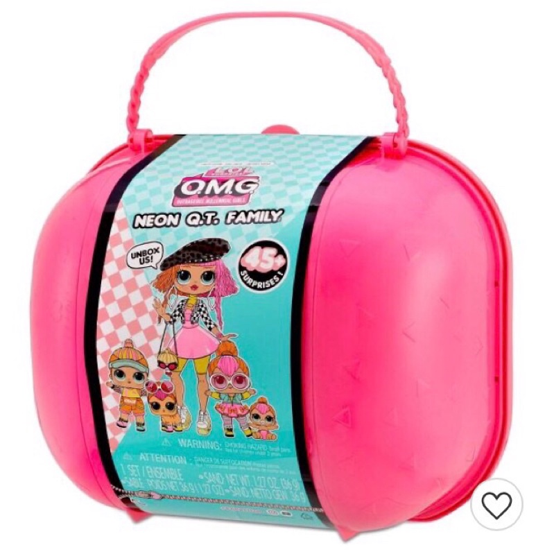 Trứng búp bê LOL Neon Q.T. Family big size USA