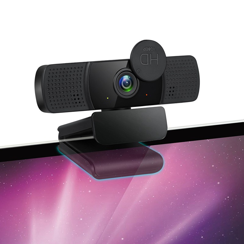 Computer Camera 2 Million Pixel 1080P USB Webamera Driver-Free Suitable for Live Conference Online Class