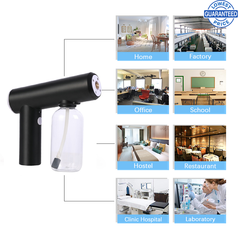 250ML Mini Wireless Nano Blue Light Steam Spray Disinfection Sprayer Gun USB Charging humidifiers