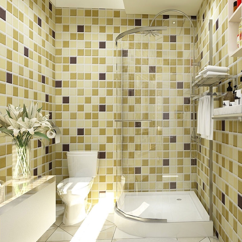 Giấy Dán Tường Dày Dặn Chống Thấm Nước/Dầu/Nổ Cho Phòng Tắm/Nhà Bếp