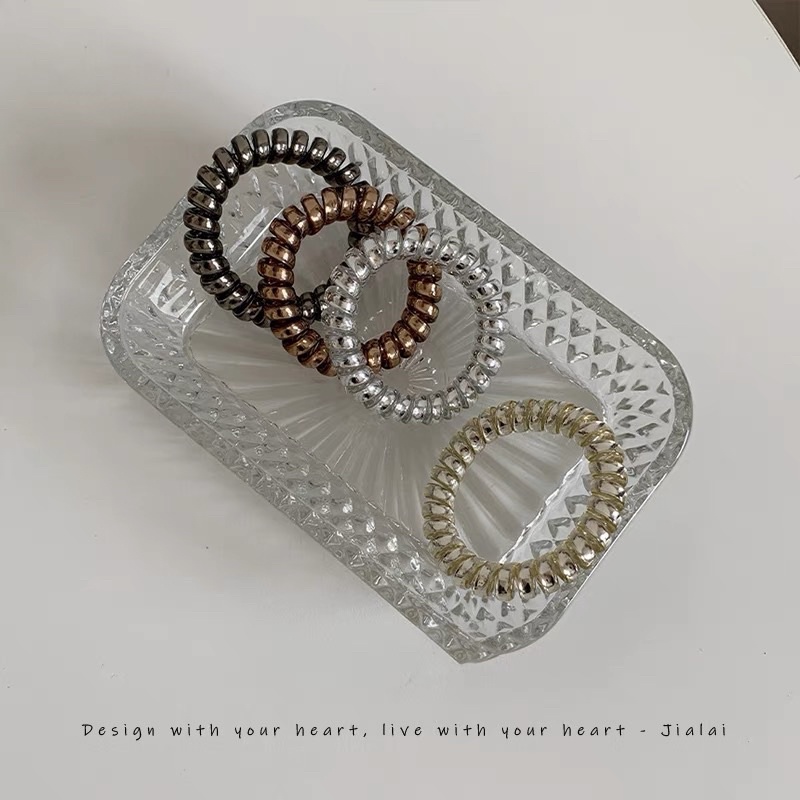 Cột tóc lò xo tuổi thơ nhiều màu dễ thương