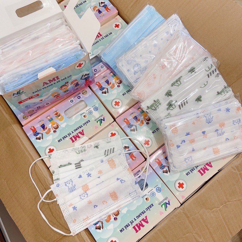 Khẩu trang kháng khuẩn 4 lớp Ami cho bé | BigBuy360 - bigbuy360.vn